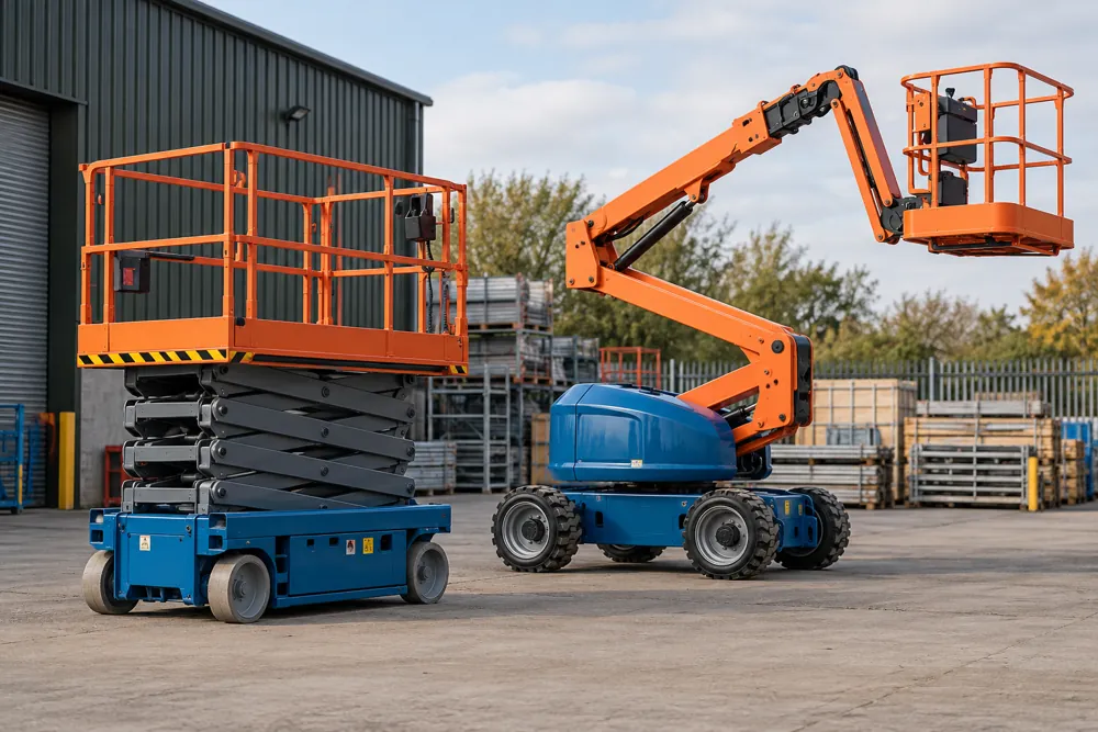 MEWP Hire equipment in a commercial setting